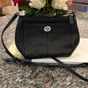 Coach Black Leather Crossbody Bag